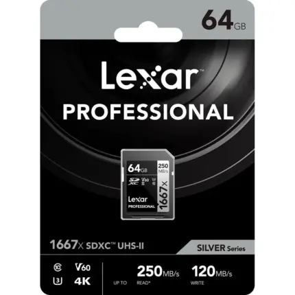 Lexar 1667x 64GB UHS-II V60 | U3