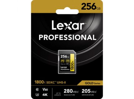 Lexar 1800x 256GB UHS-II V60 | 280MB/s (GOLD)