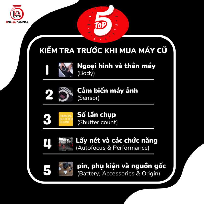 Máy ảnh cũ tại OSAKA CAMERA
