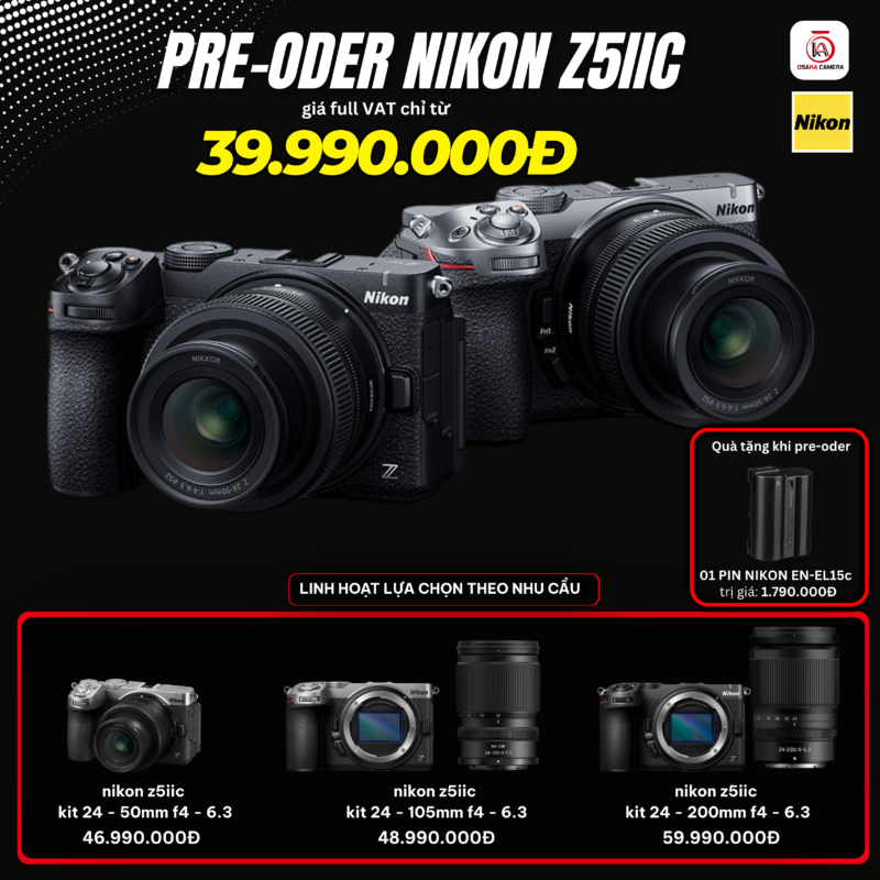 Nikon Z5IIC giá bao nhiêu, Nikon Z5IIC chính hãng, Nikon Z5IIC, Nikon Z5IIC pre-order