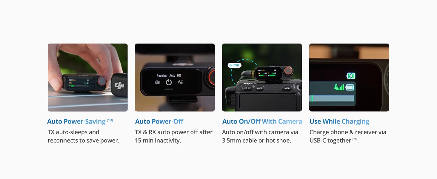 Trọn bộ phụ kiện DJI Mic 3 (1 TX + 1 RX) (FCC)