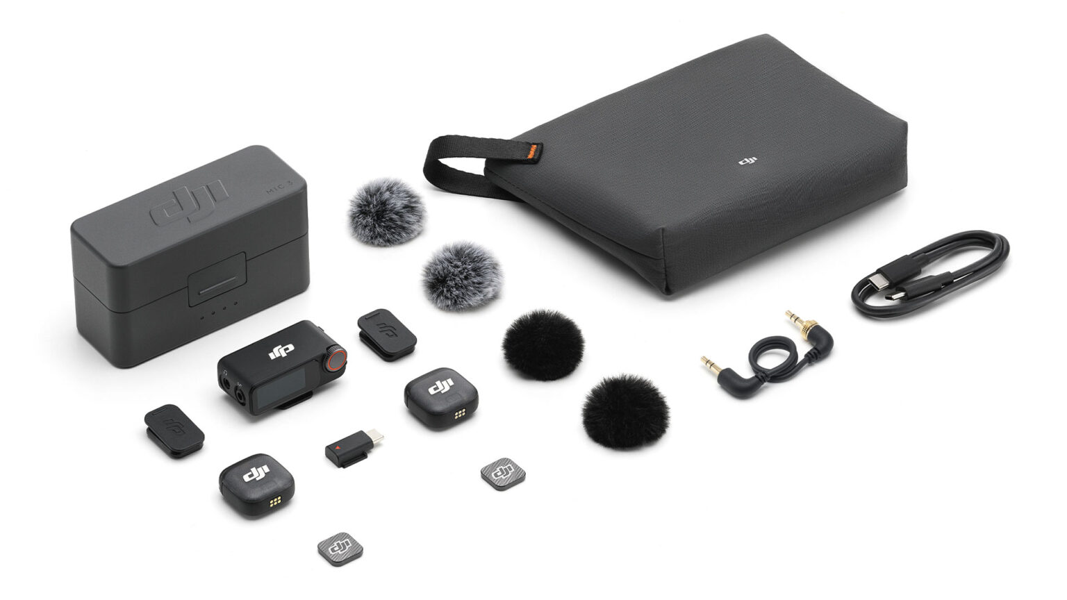 Trọn bộ phụ kiện DJI Mic 3 Receiver