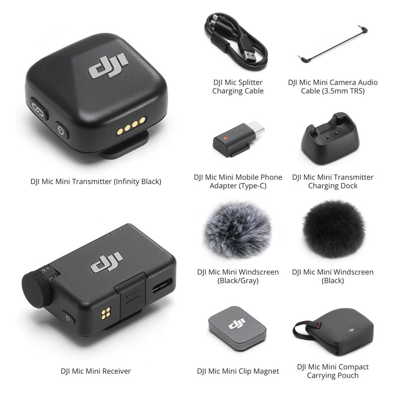 DJI Mic Mini (1 TX + 1 RX) (FCC) - Thiết kế chi tiết