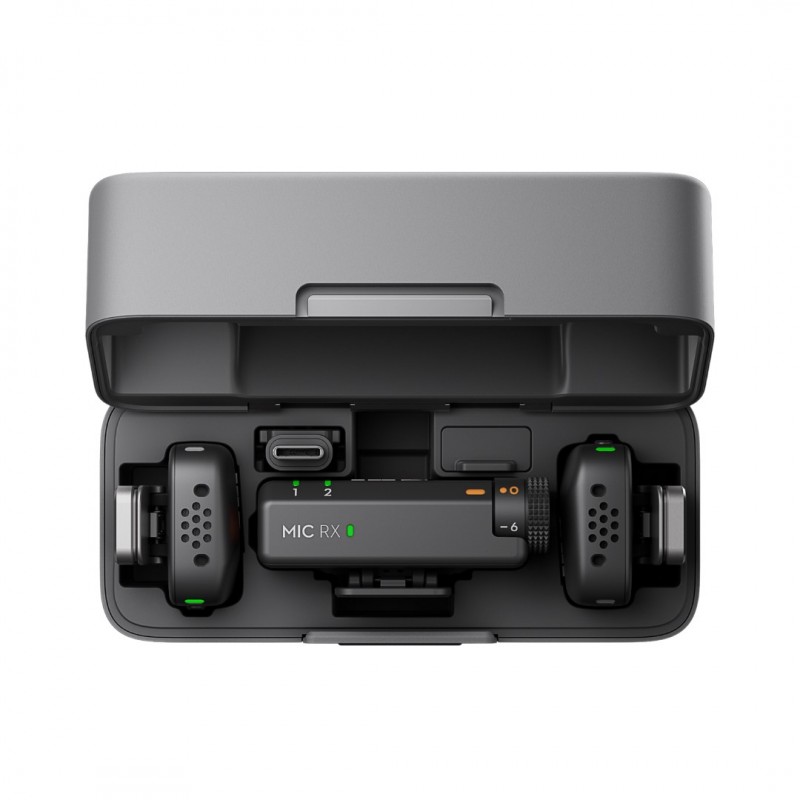 Trọn bộ phụ kiện DJI Mic Mini 2S (2 TX + 1 RX + Charging Case)