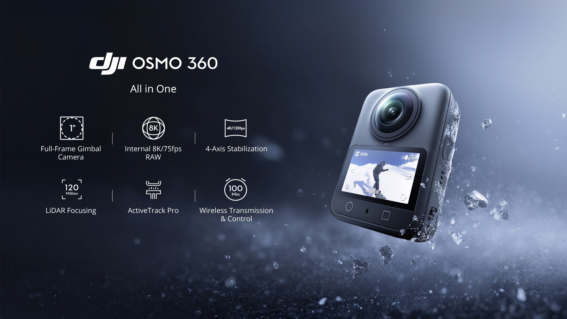Trọn bộ phụ kiện DJI Osmo 360 II Limitless Riding Combo