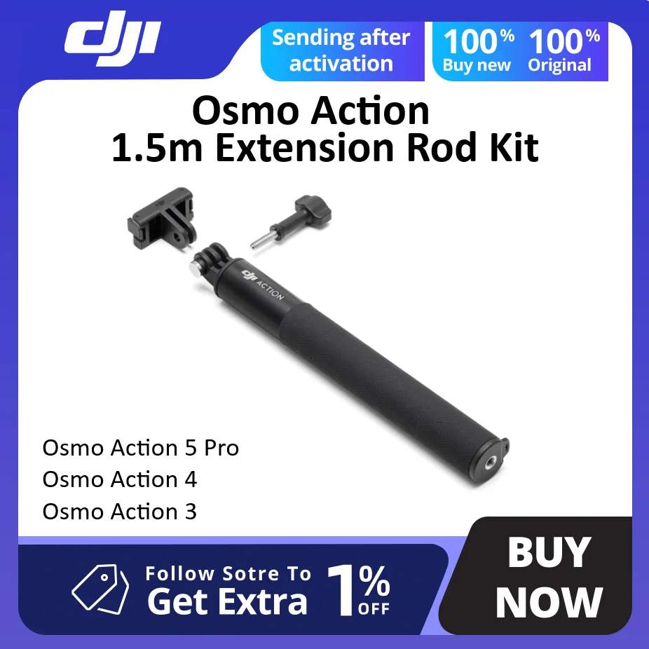 Trọn bộ phụ kiện DJI Osmo Action 1.5m Extension Rod Kit (PKAC2030)