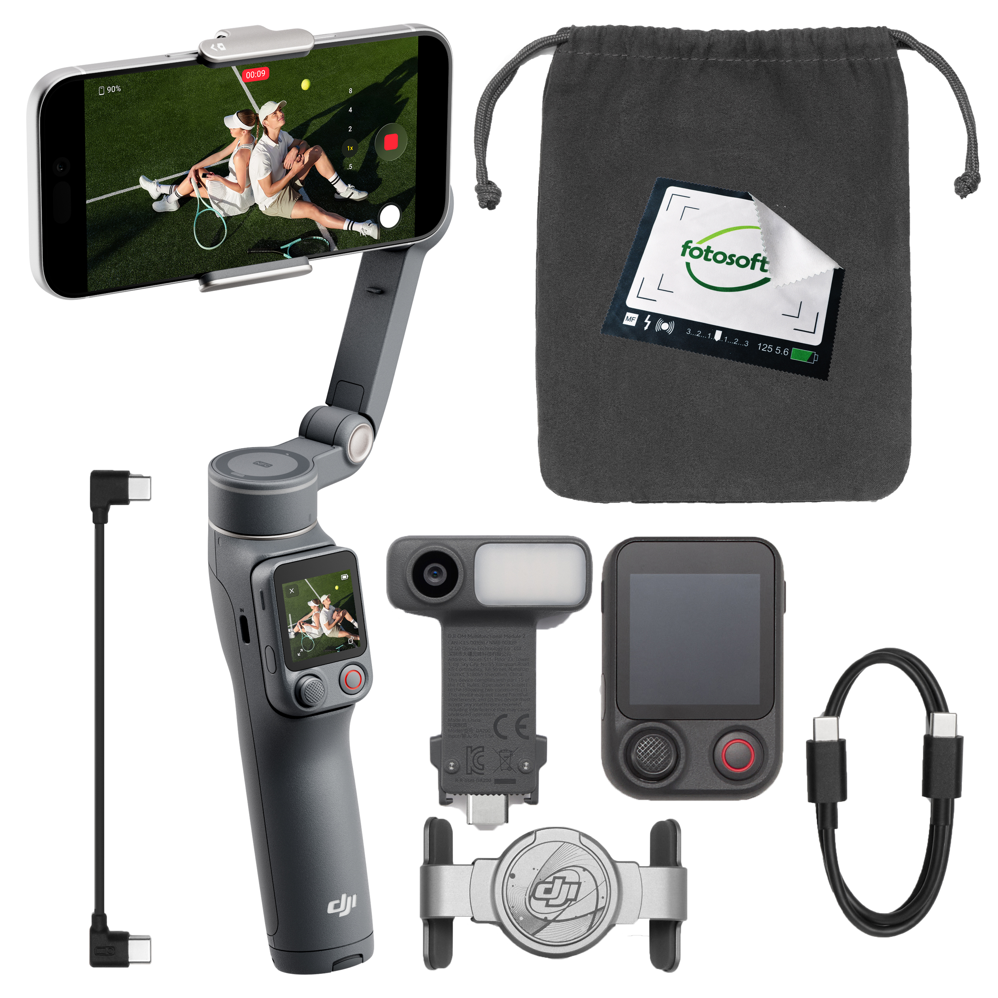 DJI Osmo Mobile 8P Advanced Tracking Combo