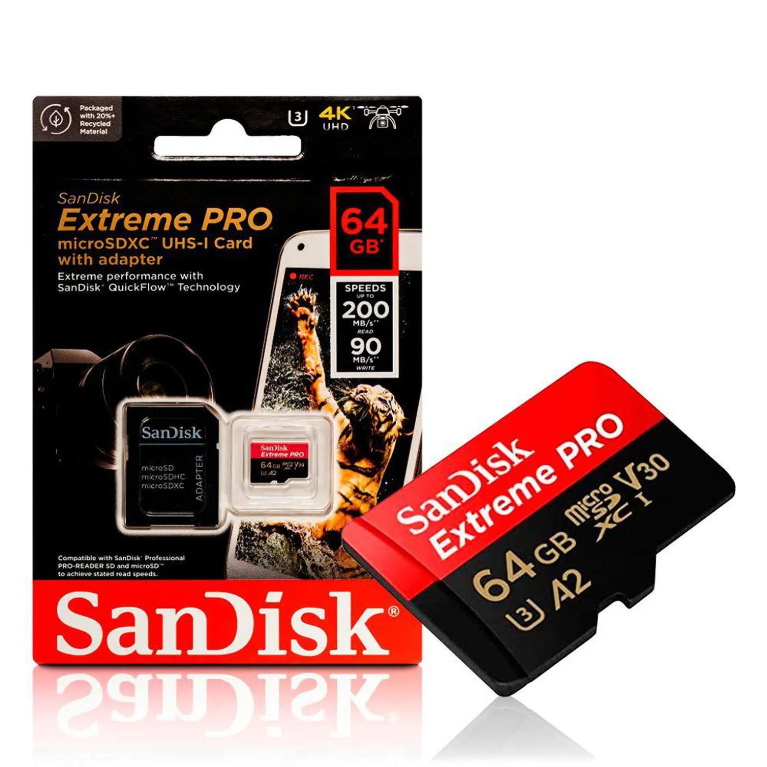 Thẻ nhớ MicroSD SanDisk 64GB Extreme Pro - Thiết kế chi tiết