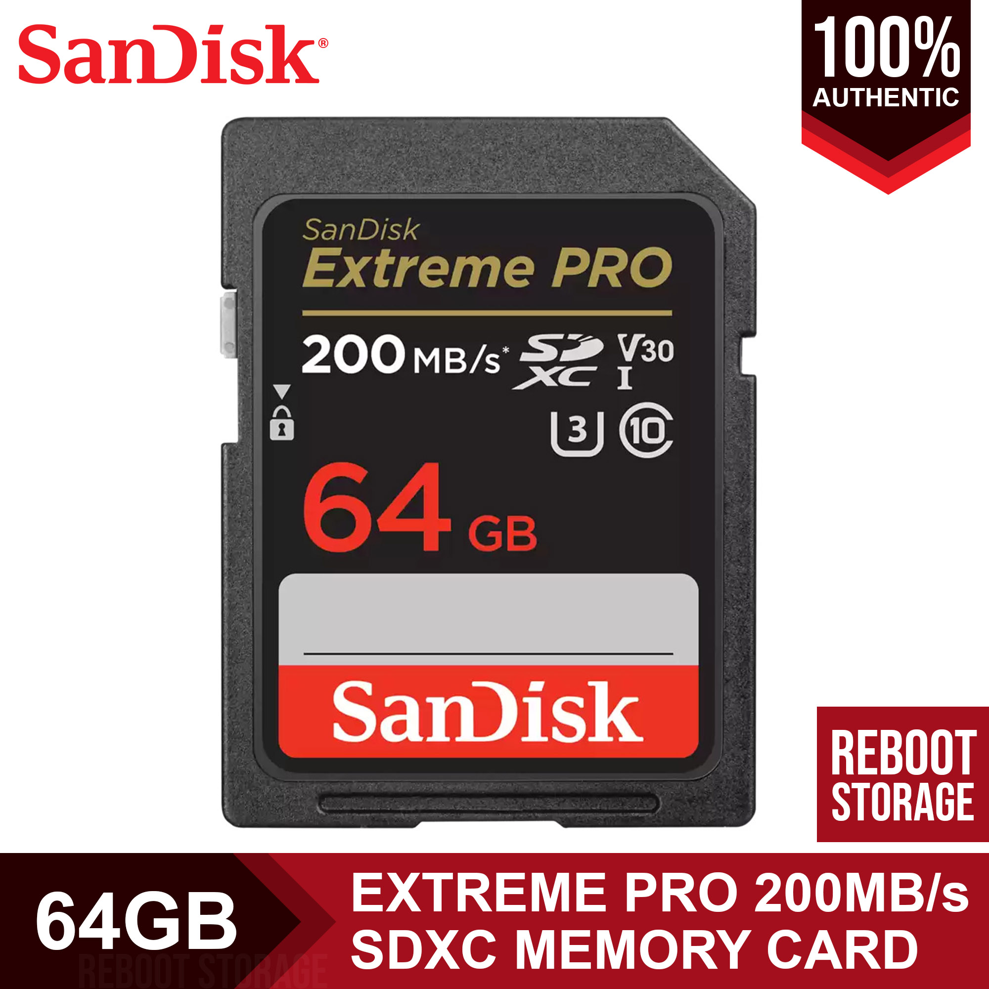 Trọn bộ phụ kiện Thẻ nhớ MicroSD SanDisk 64GB Extreme Pro