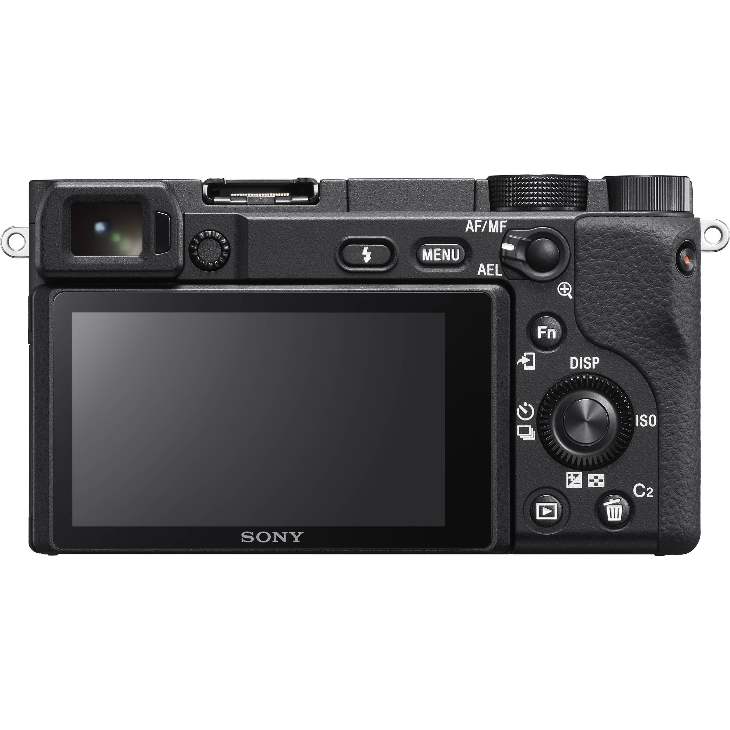 Sony Alpha A6400 (Black) + Lens Tamron 17-70mm f/2.8 - Màn hình cảm ứng và cổng kết nối ngoại vi