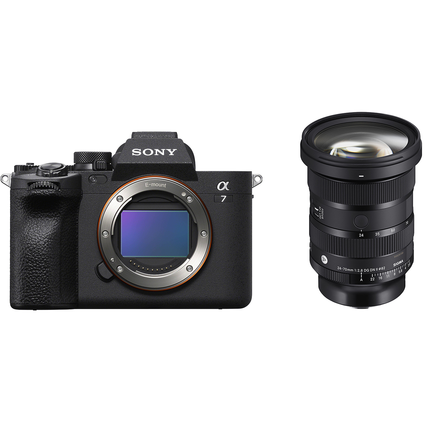 Sony Alpha A7 Mark IV + Lens Sigma 24-70mm f/2.8 II - Thiết kế ngoại quan New chính hãng