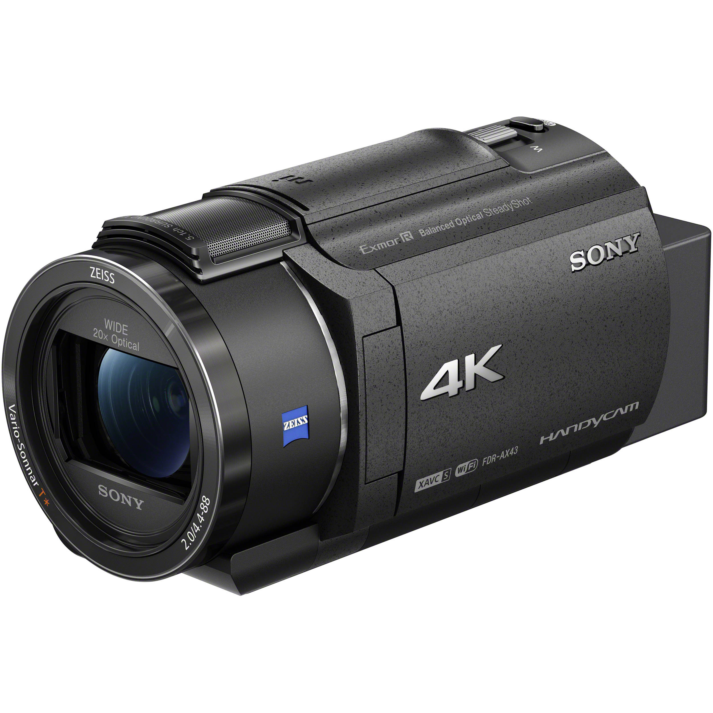 Sony FDR-AX43A UHD 4K Handycam - Thiết kế ngoại quan New chính hãng