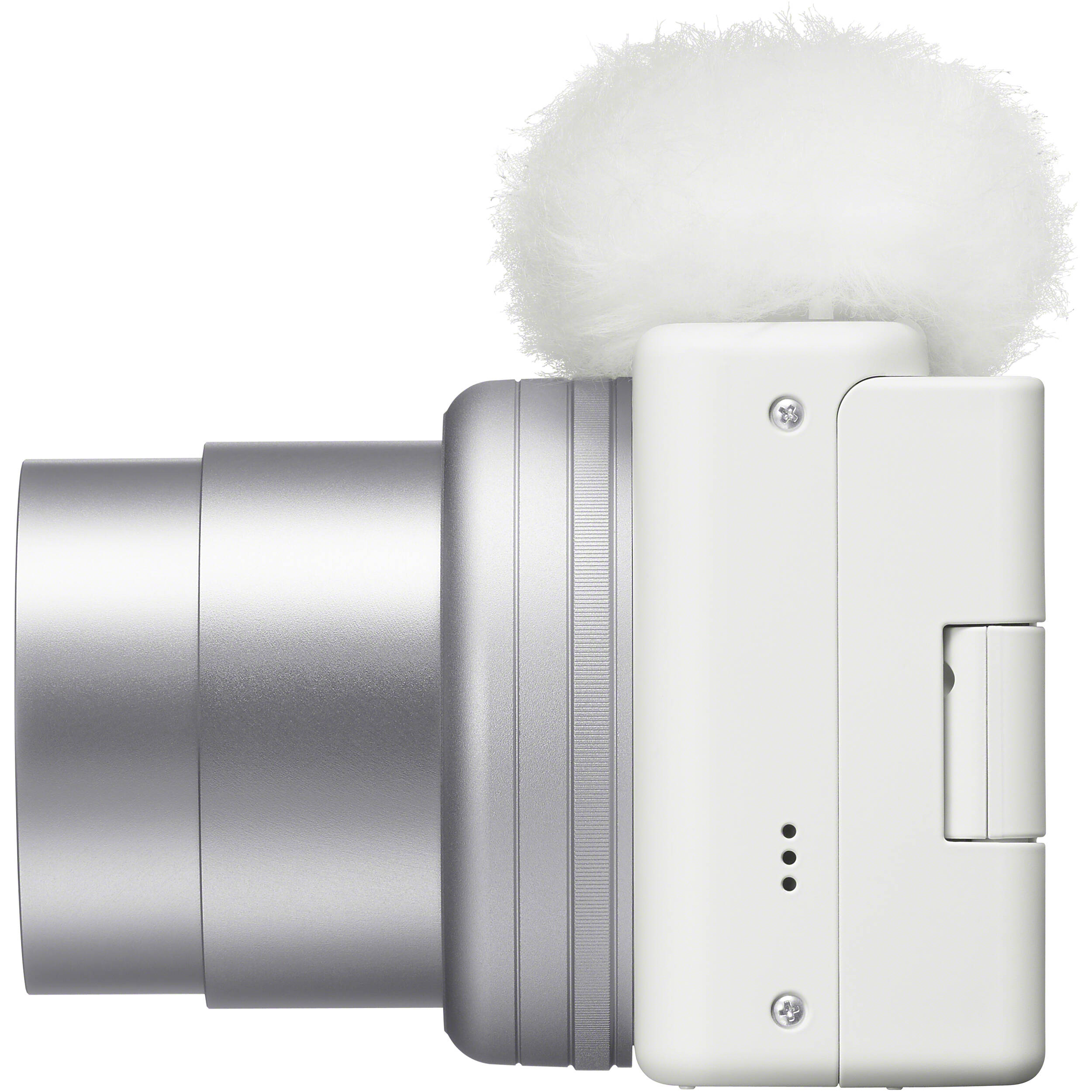 Sony ZV-1 Mark II (White) - Màn hình cảm ứng và cổng kết nối ngoại vi