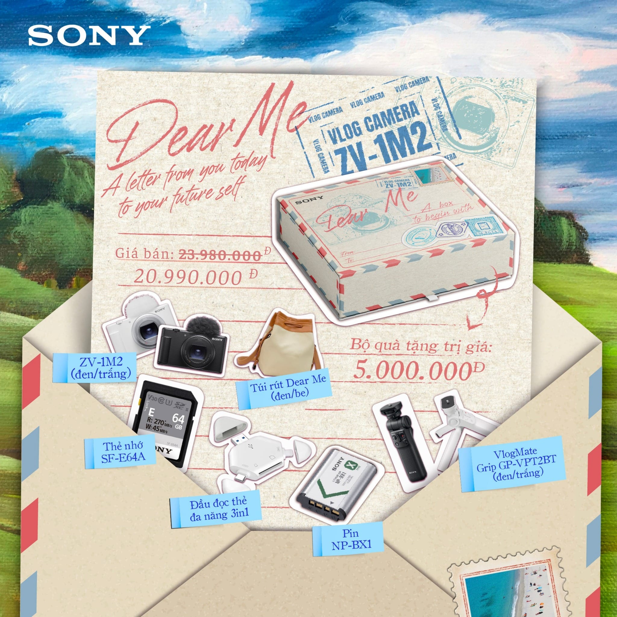 Sony ZV-1 Mark II Dear Me Edition (Black) - Thiết kế ngoại quan New chính hãng