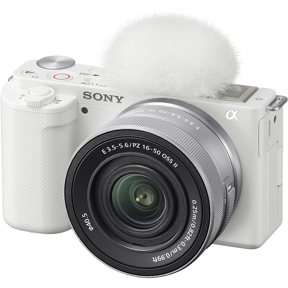 Sony ZV-E10 + Lens E PZ 16-50mm f/3.5-5.6 OSS II (White) - Thiết kế ngoại quan New chính hãng