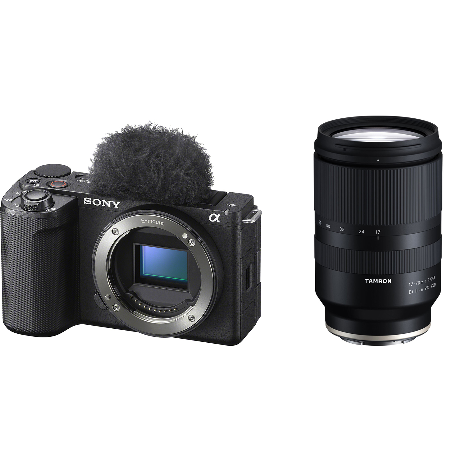 Sony ZV-E10 II + Lens Tamron 17-70mm f/2.8 (Black) - Thiết kế ngoại quan New chính hãng